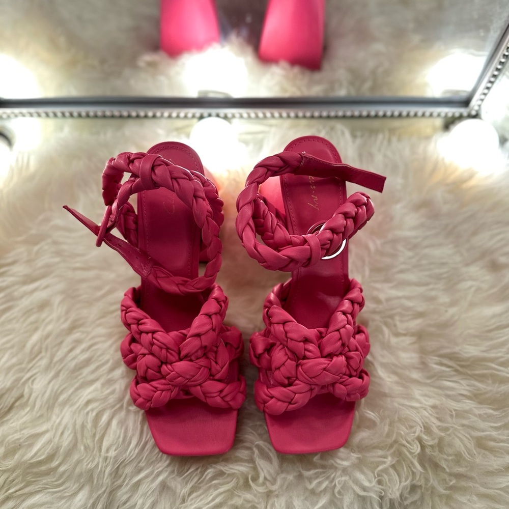 Circus NY pink flamingo heels